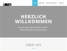 Tablet Screenshot of haasgmbh.de